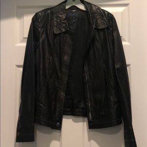 Escada Sport black leather jacket